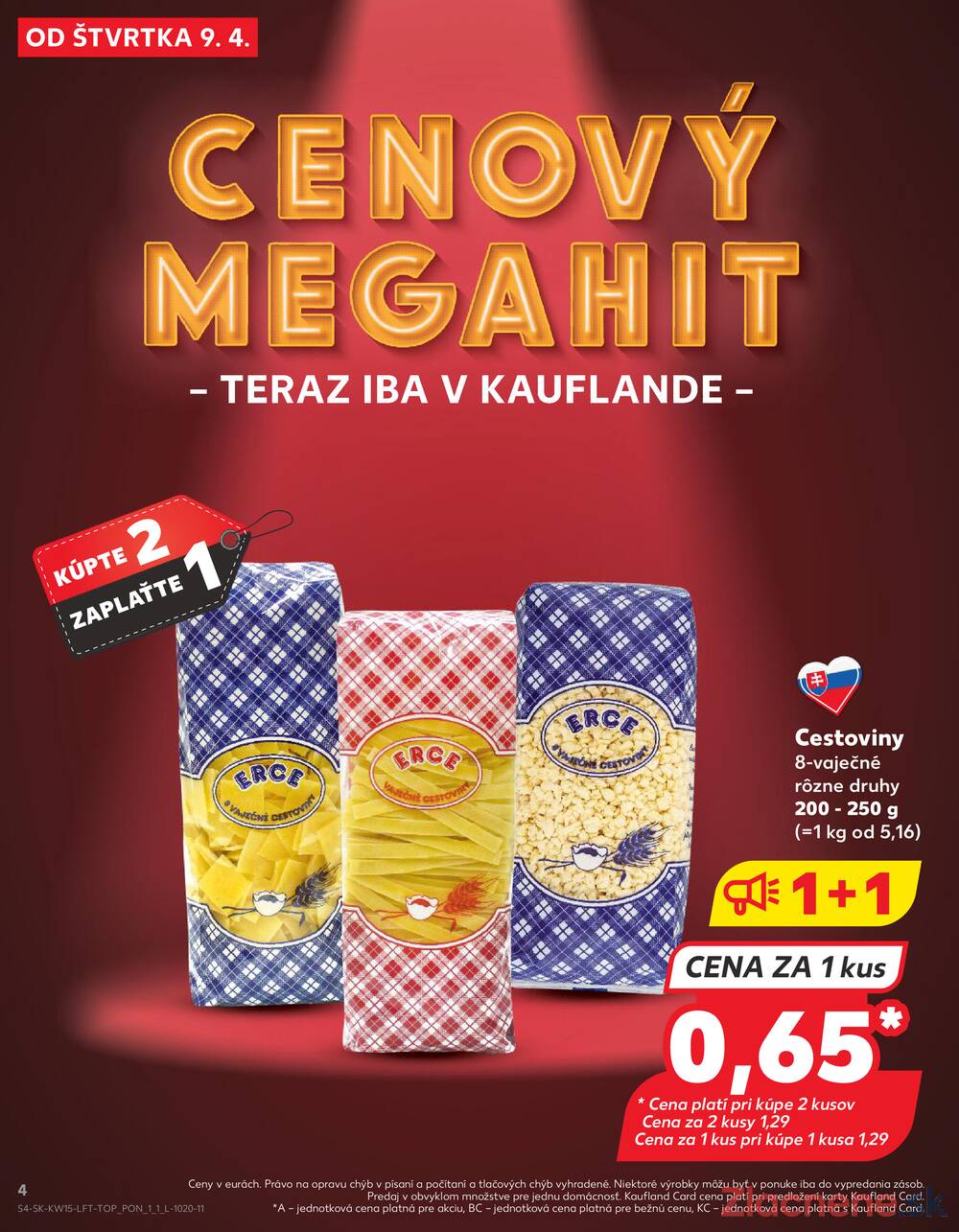 Kaufland 9.4. - 15.4. - Kaufland Poprad - Jiřího Wolkera