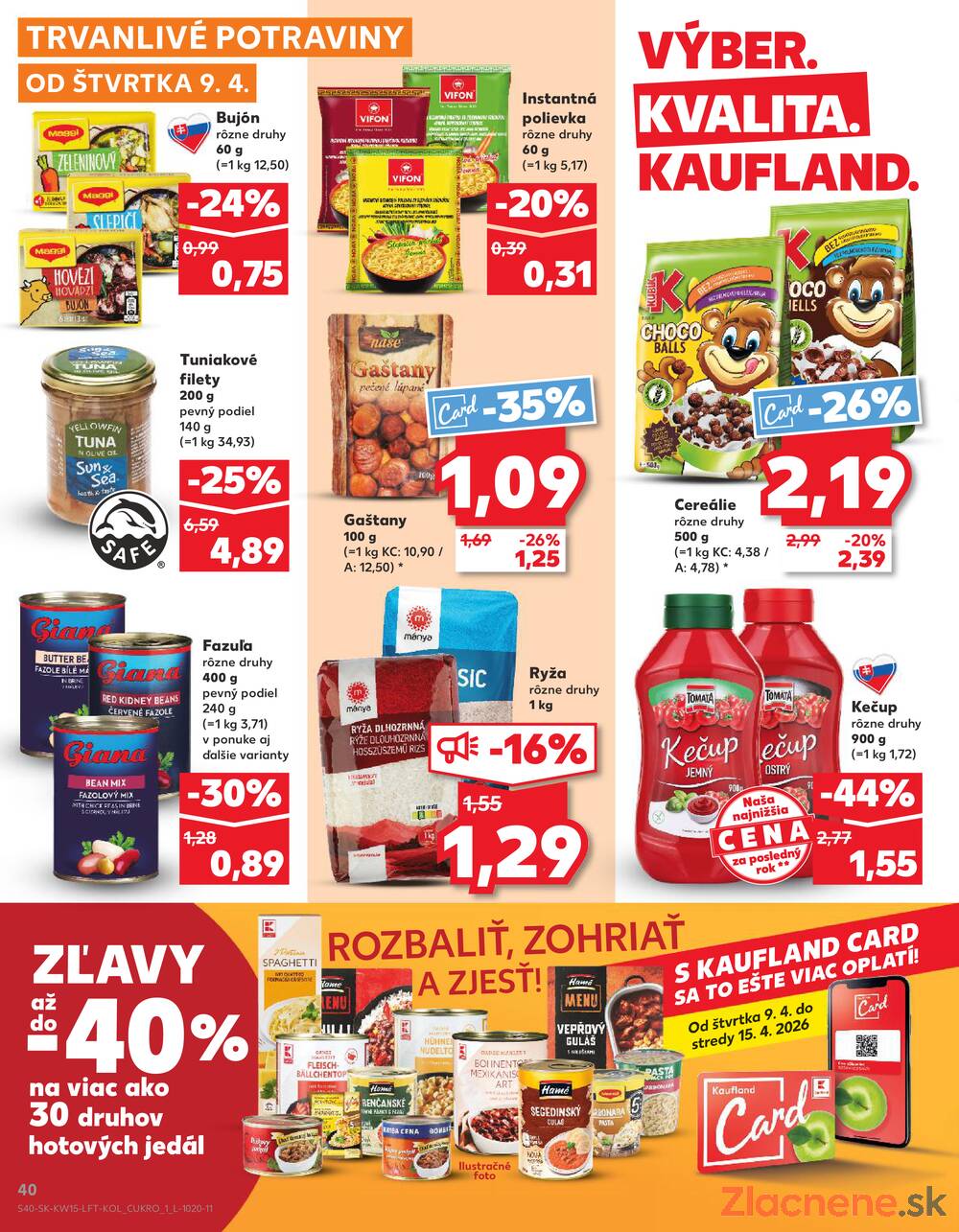 Kaufland 9.4. - 15.4. - Kaufland Trnava - Nová ul.