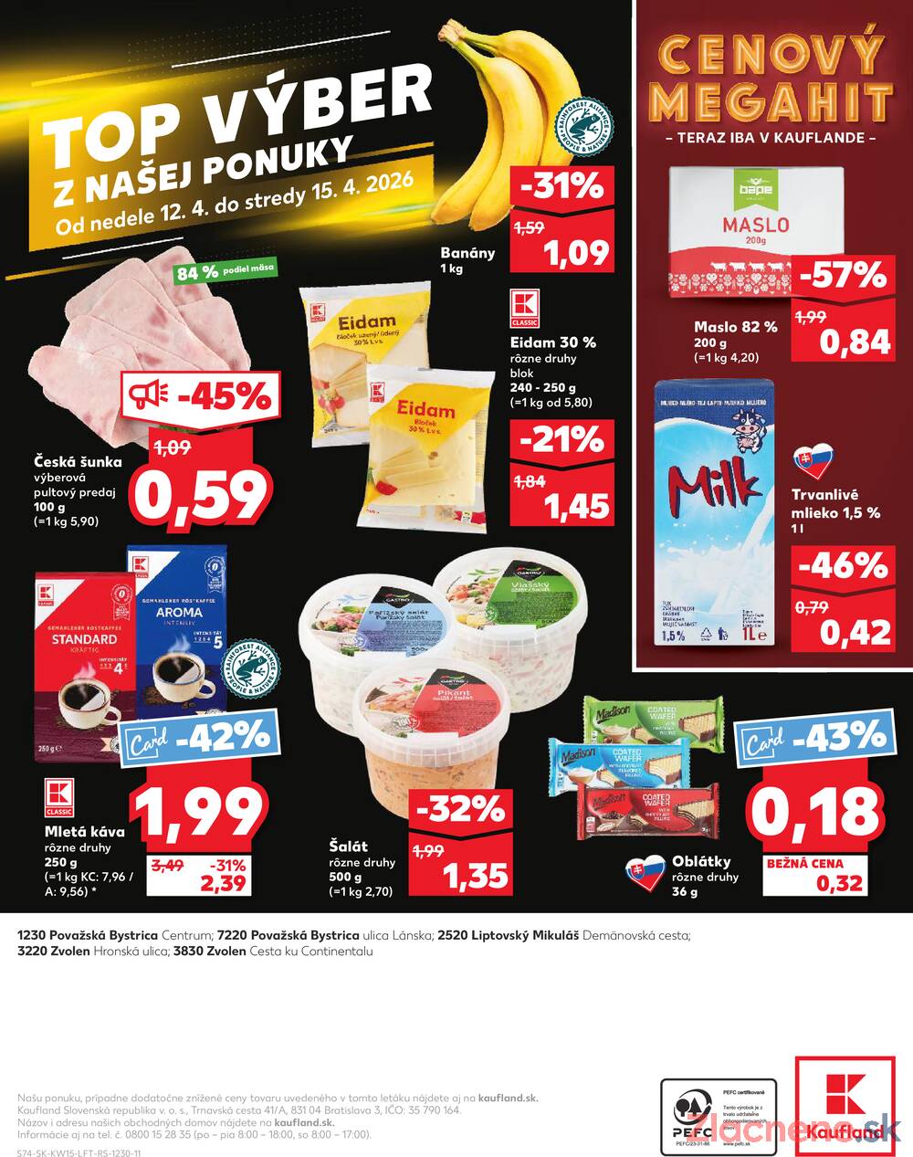 Kaufland 9.4. - 15.4. - Kaufland Liptovský Mikuláš