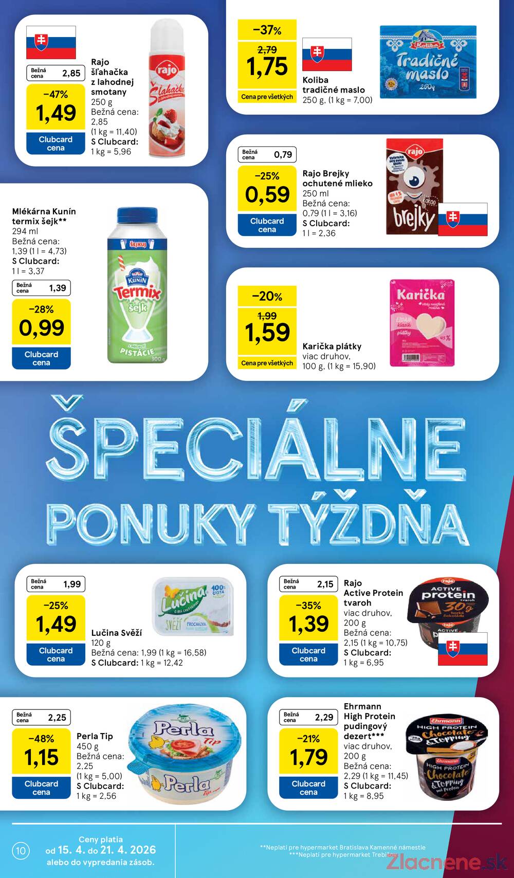 Leták Tesco - Tesco malé hypermarkety 15.4. - 21.4. - strana 10