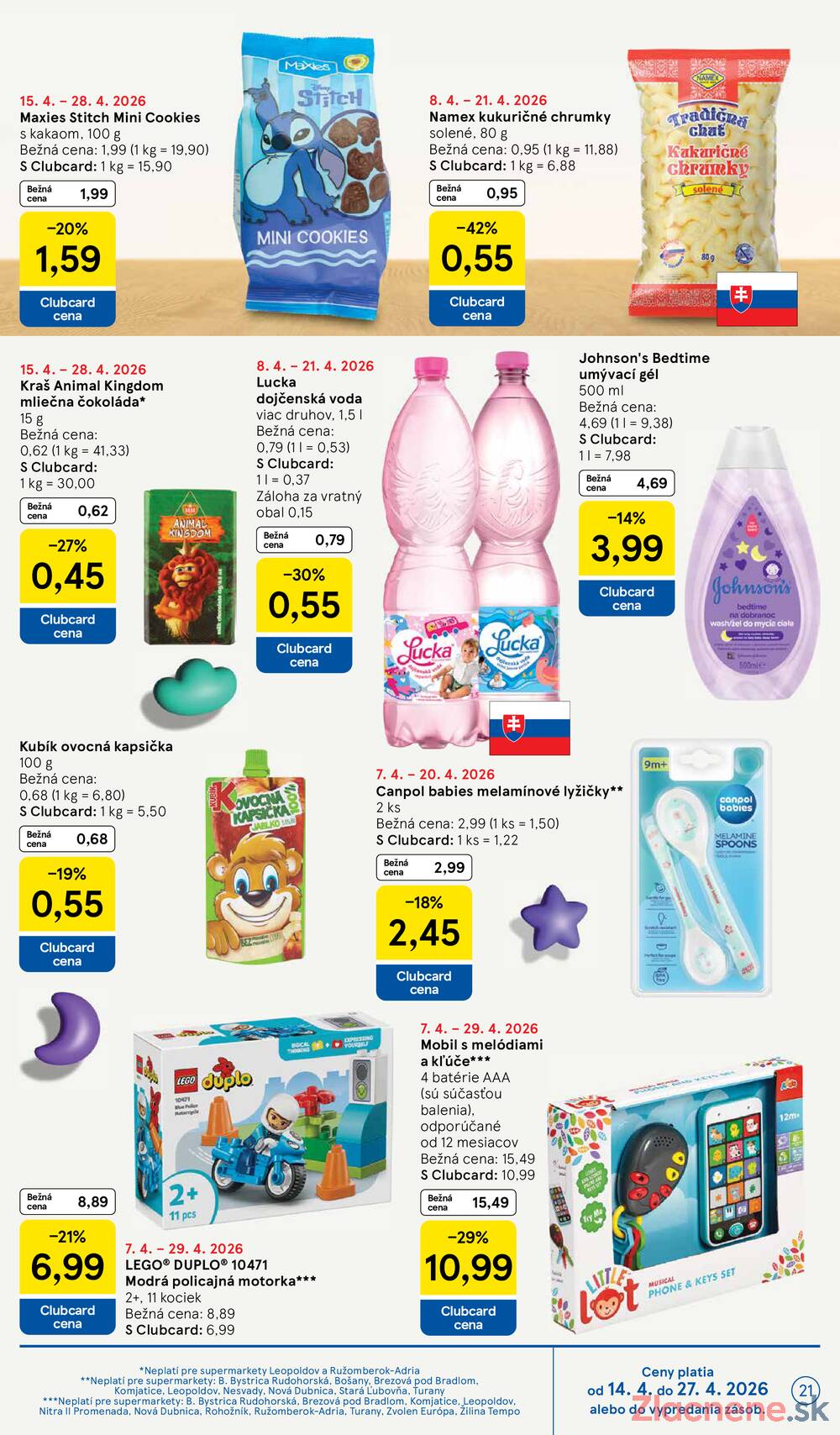 Tesco supermarkety od 15.4. do 21.4.2026