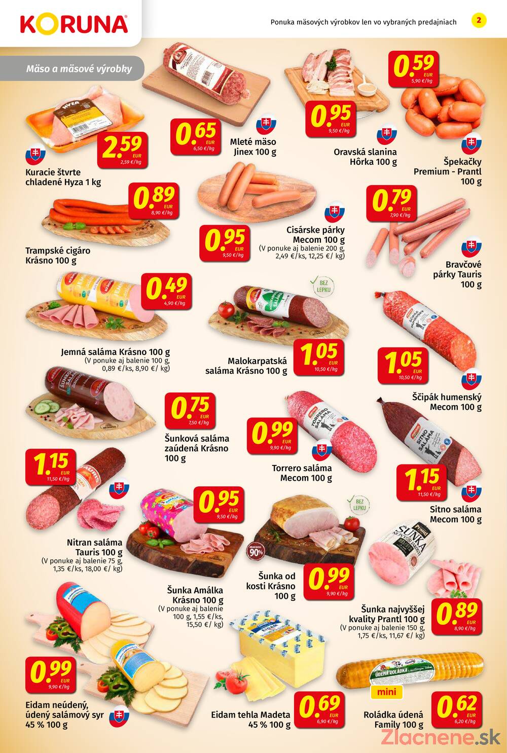 Leták KORUNA - KORUNA do 22.4. - strana 2 Leták KORUNA - KORUNA do 22.4. - strana 2