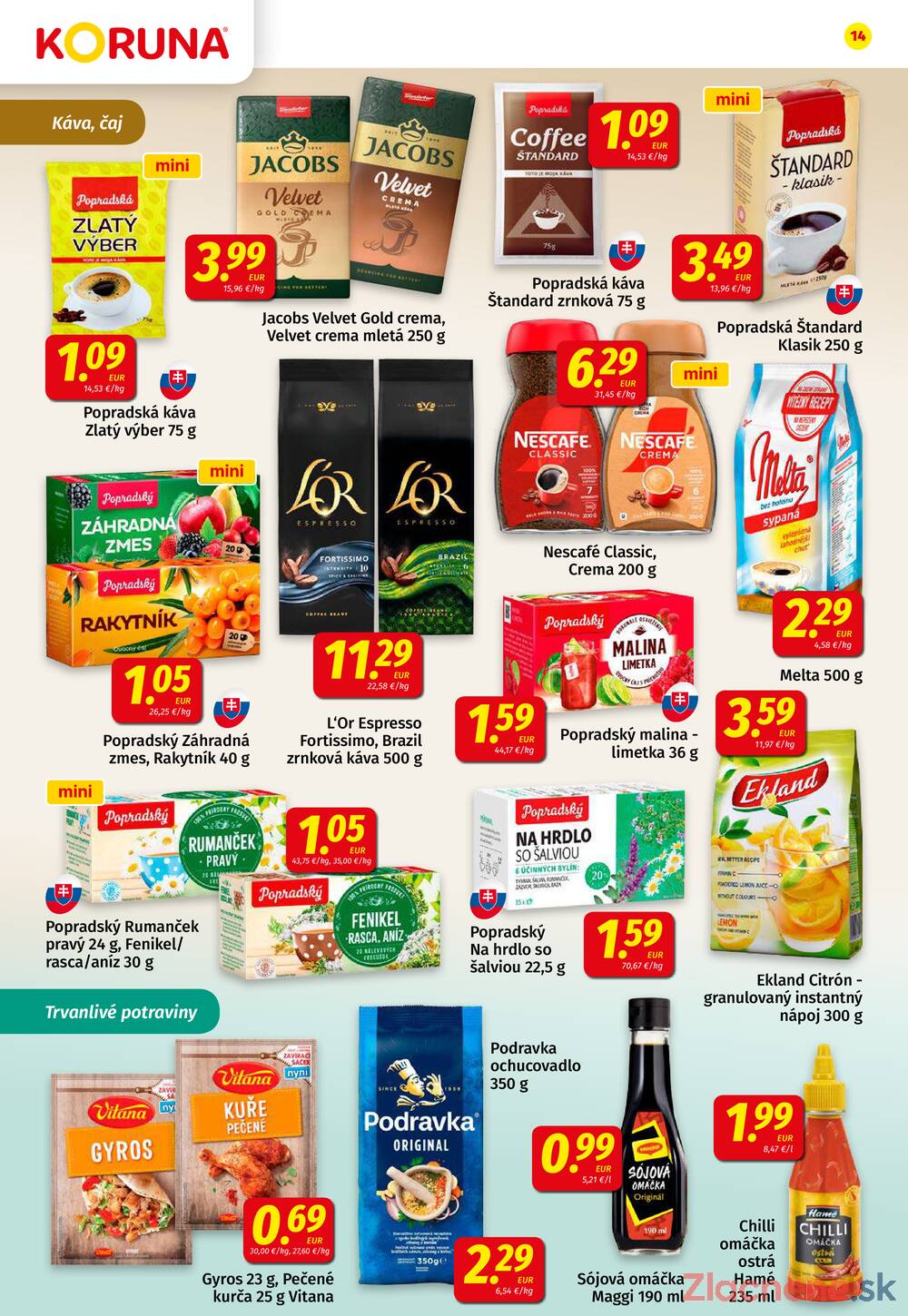 Leták KORUNA - KORUNA do 22.4. - strana 14 Leták KORUNA - KORUNA do 22.4. - strana 14