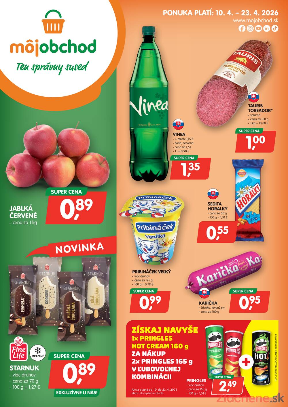 Leták Môj obchod - Moj obchod do 23.4. - strana 1