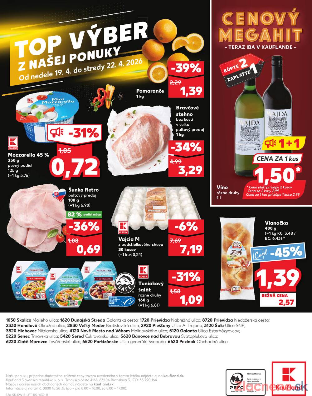 Kaufland 16.4. - 22.4. - Kaufland Prievidza (Necpaly)