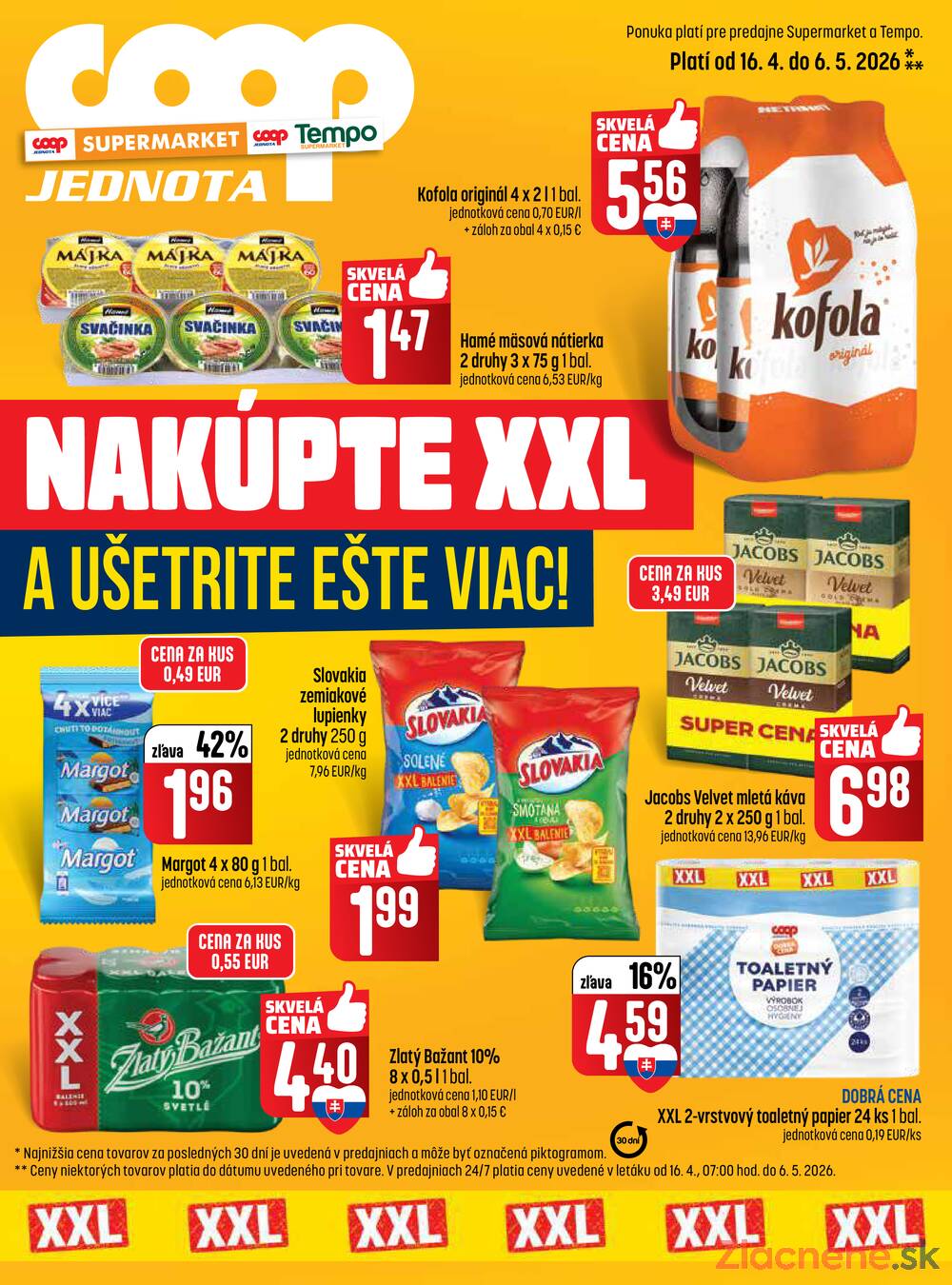 Leták COOP Jednota Slovensko - COOP do 6.5. - strana 1