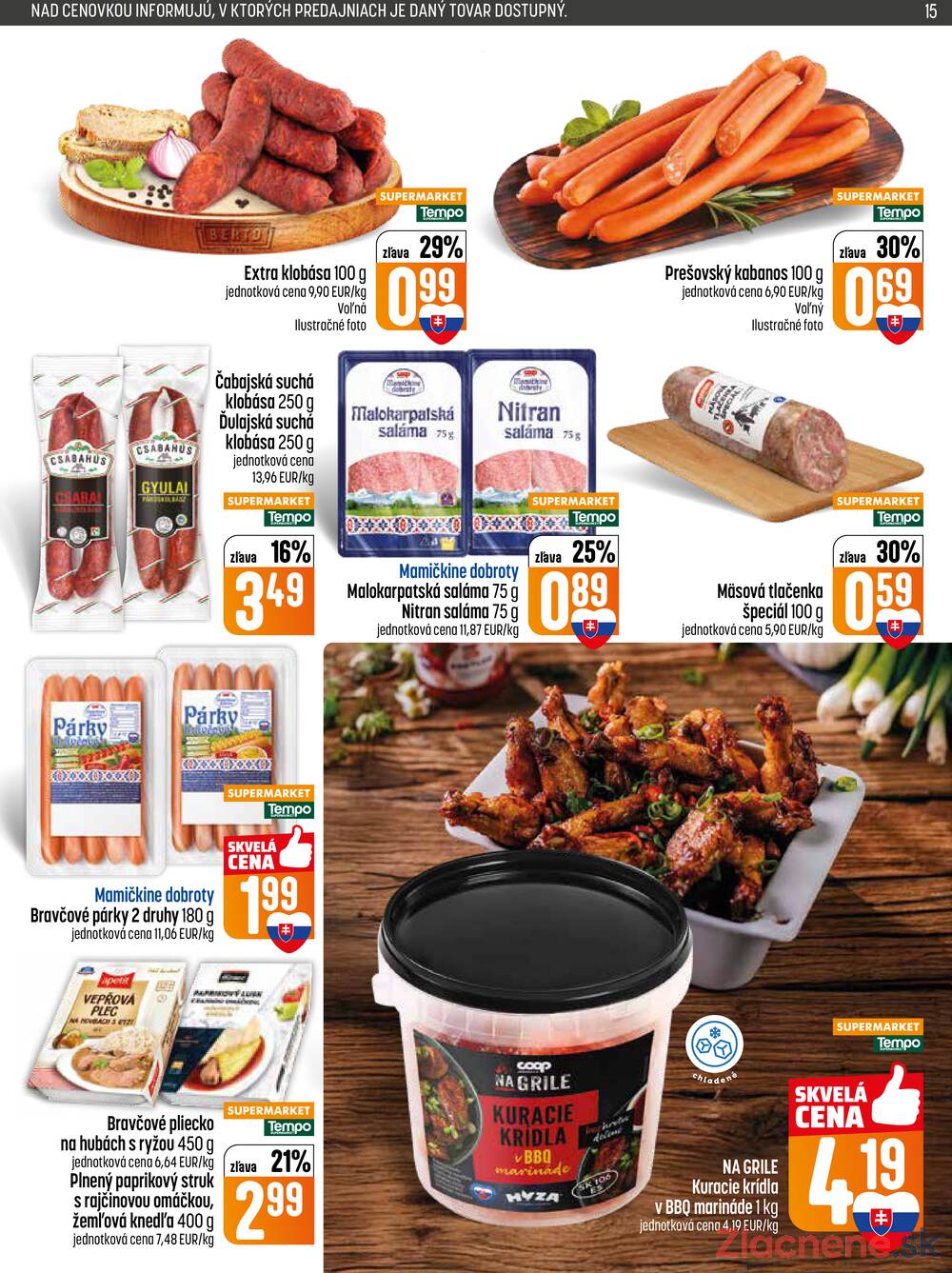 Leták COOP Jednota Slovensko - COOP do 22.4. - strana 15