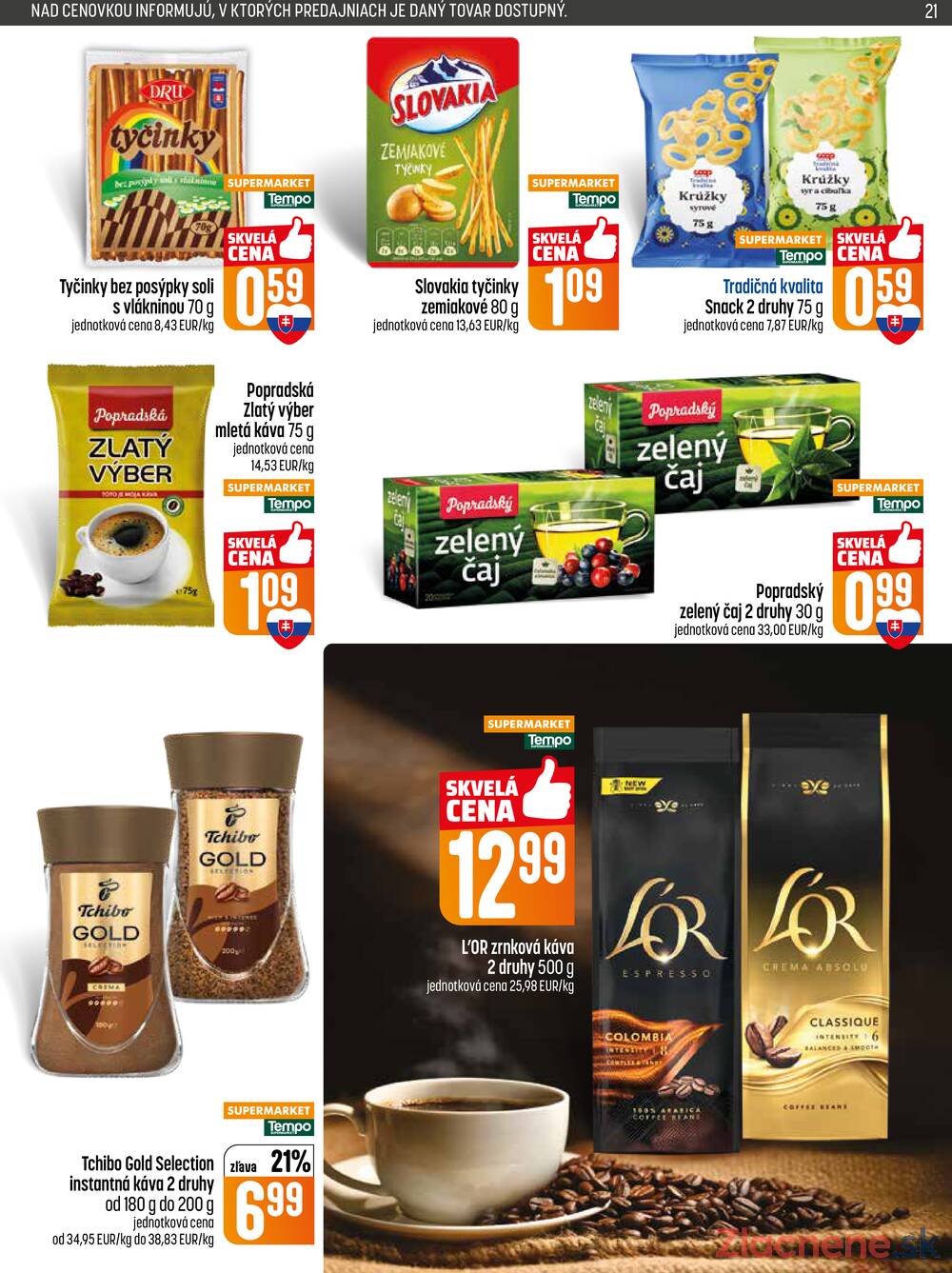 Leták COOP Jednota Slovensko - COOP do 22.4. - strana 21