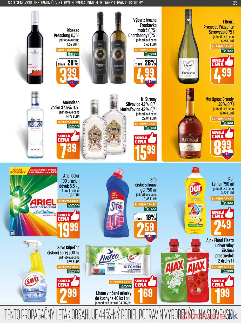 Leták COOP Jednota Slovensko - COOP do 22.4. - strana 23