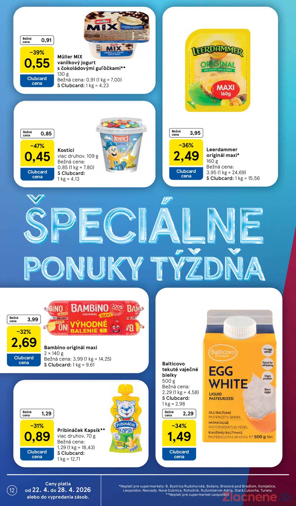 Leták Tesco - Tesco supermarkety od 22.4. do 28.4.2026 - strana 12
