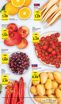 Tesco supermarkety od 22.4. do 28.4.2026