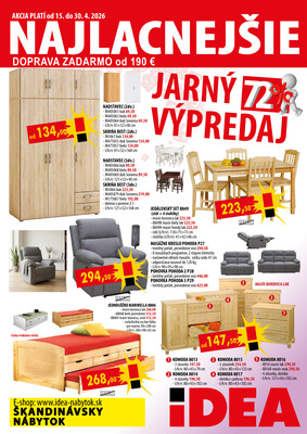 leták IDEA nábytok