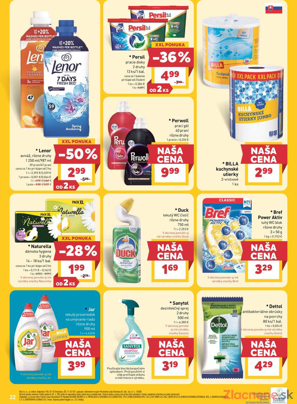 Leták BILLA - BILLA od 22.4. do 28.4.2026 - strana 22