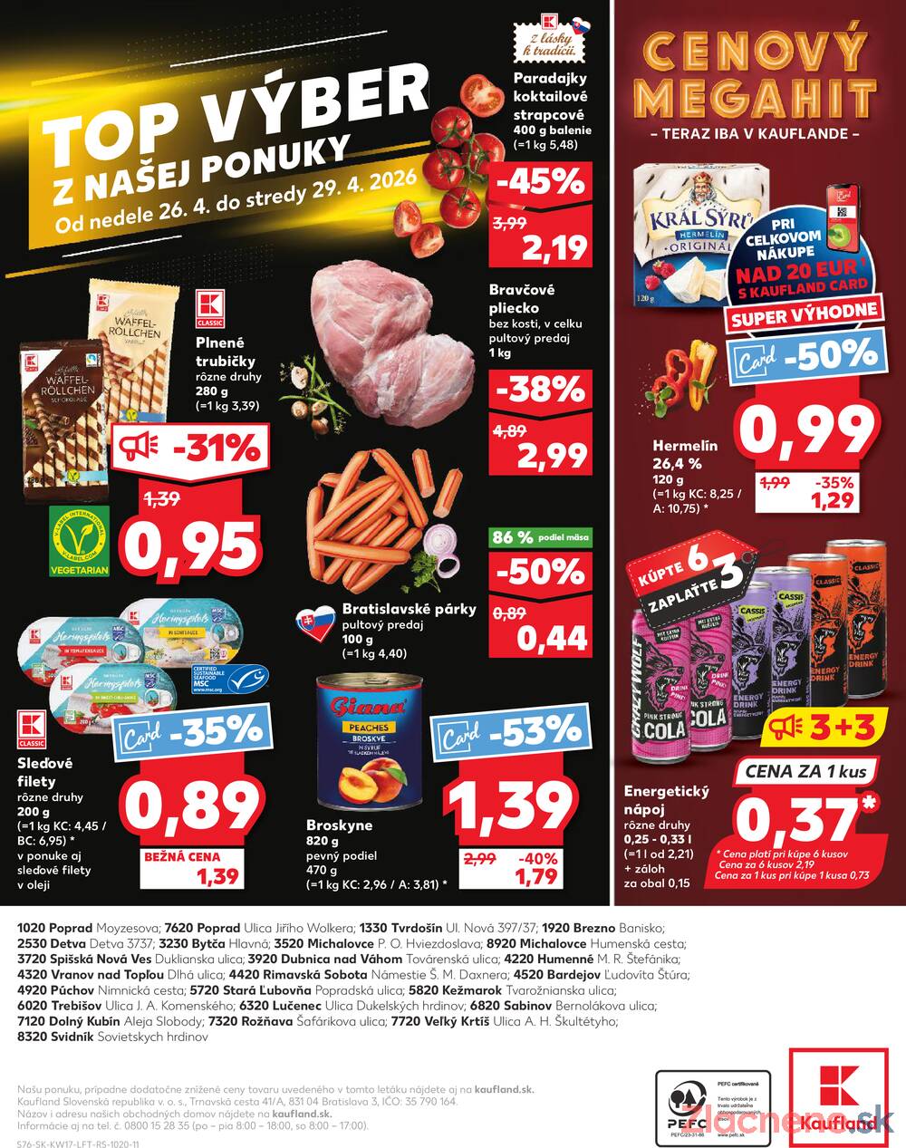 Kaufland 23.4. - 29.4. - Kaufland Dubnica nad Váhom