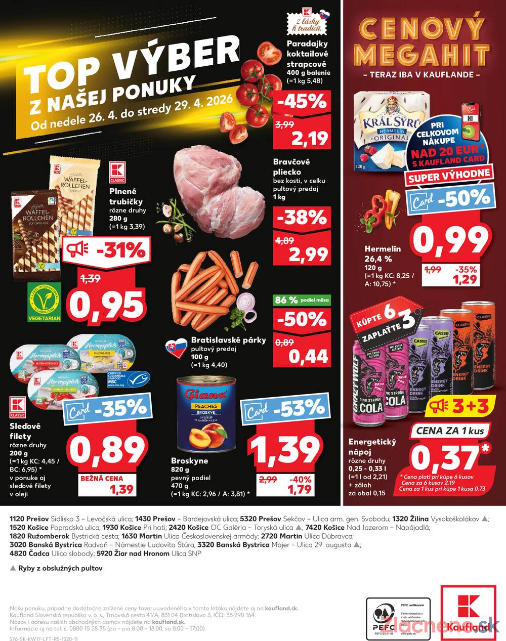 Kaufland 23.4. - 29.4. - Kaufland Košice - Nad Jazerom