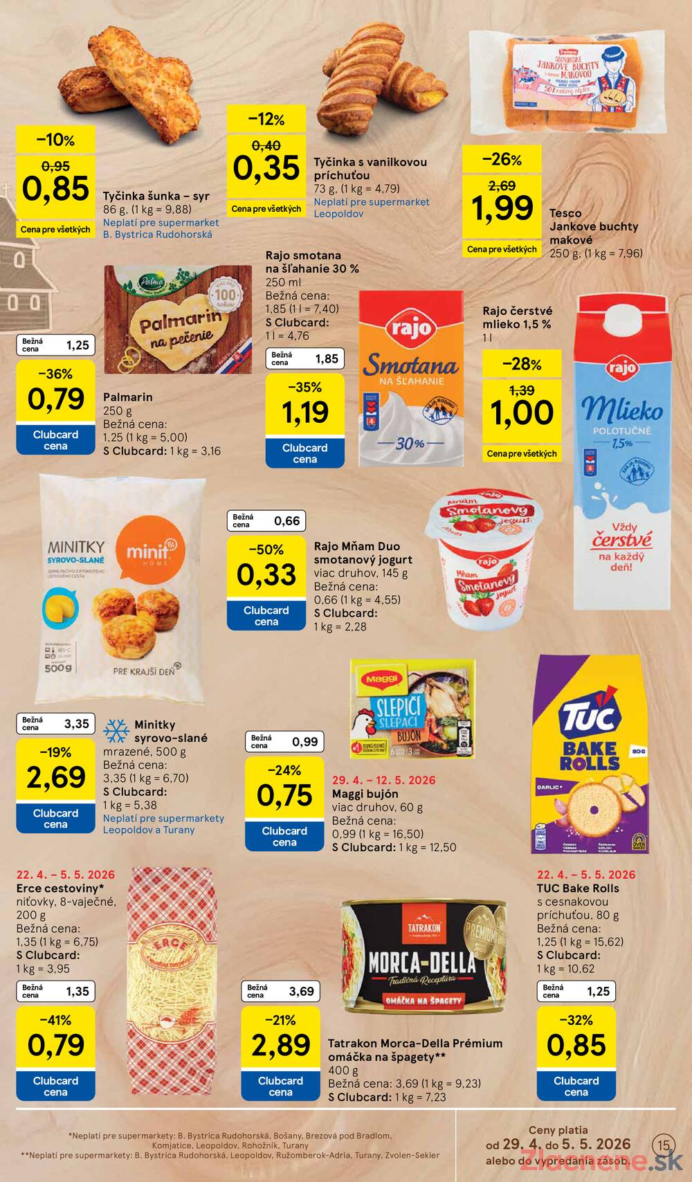 Tesco supermarkety od 29.4. do 5.5.2026