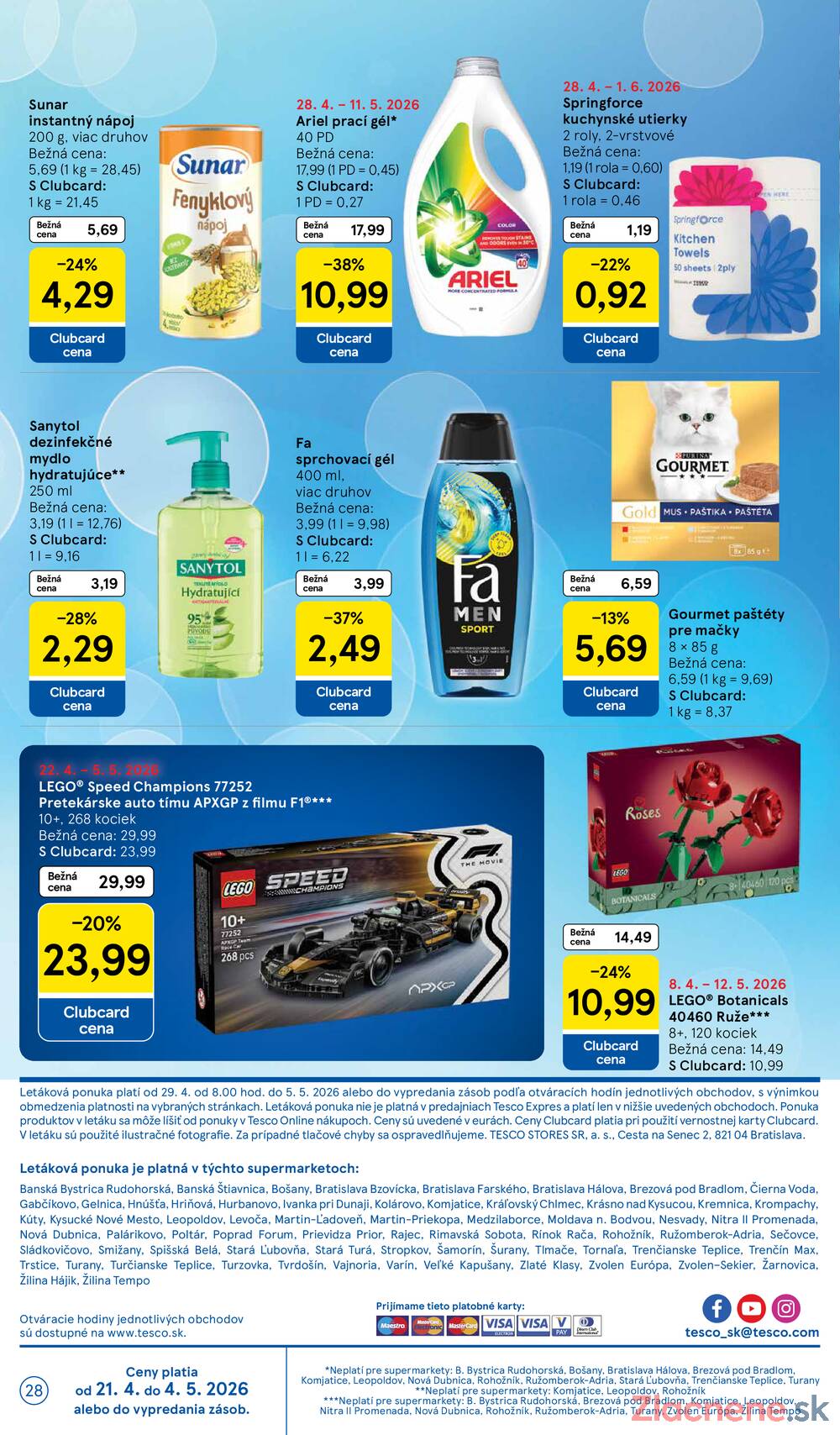 Leták Tesco - Tesco supermarkety od 29.4. do 5.5.2026 - strana 28