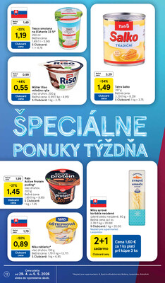Tesco supermarkety od 29.4. do 5.5.2026