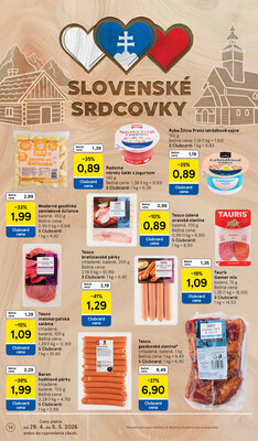 Tesco supermarkety od 29.4. do 5.5.2026