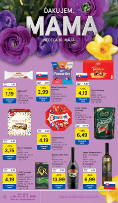 Tesco supermarkety od 29.4. do 5.5.2026