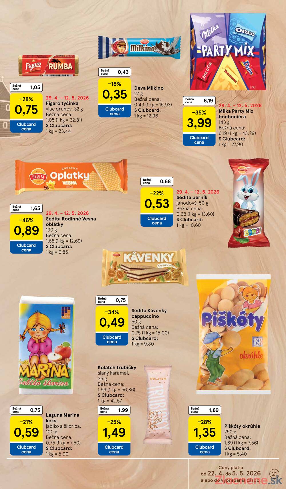 Leták Tesco - Tesco malé hypermarkety 29.4. - 5.5. - strana 21