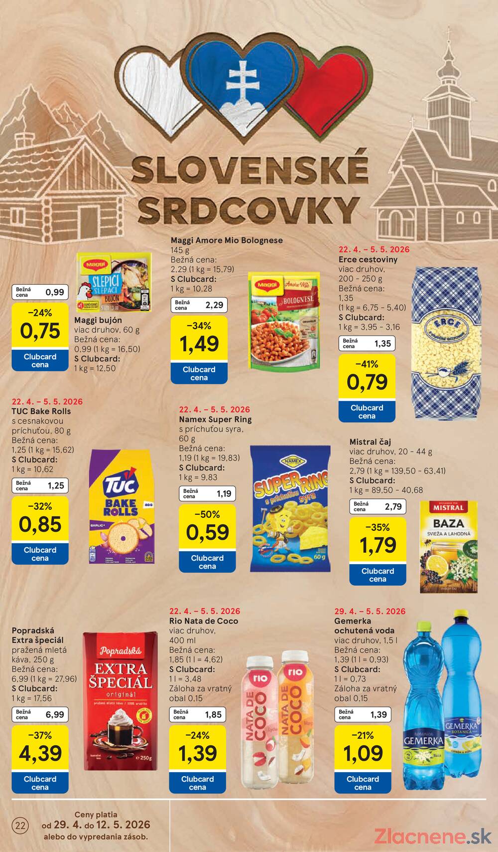 Leták Tesco - Tesco malé hypermarkety 29.4. - 5.5. - strana 22
