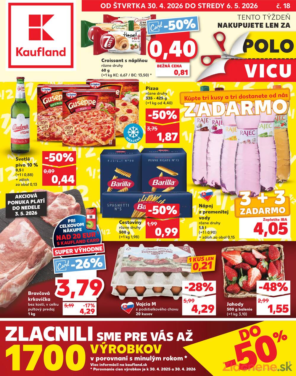 Leták Kaufland - Kaufland 30.4. - 6.5. - Kaufland Trebišov - strana 1