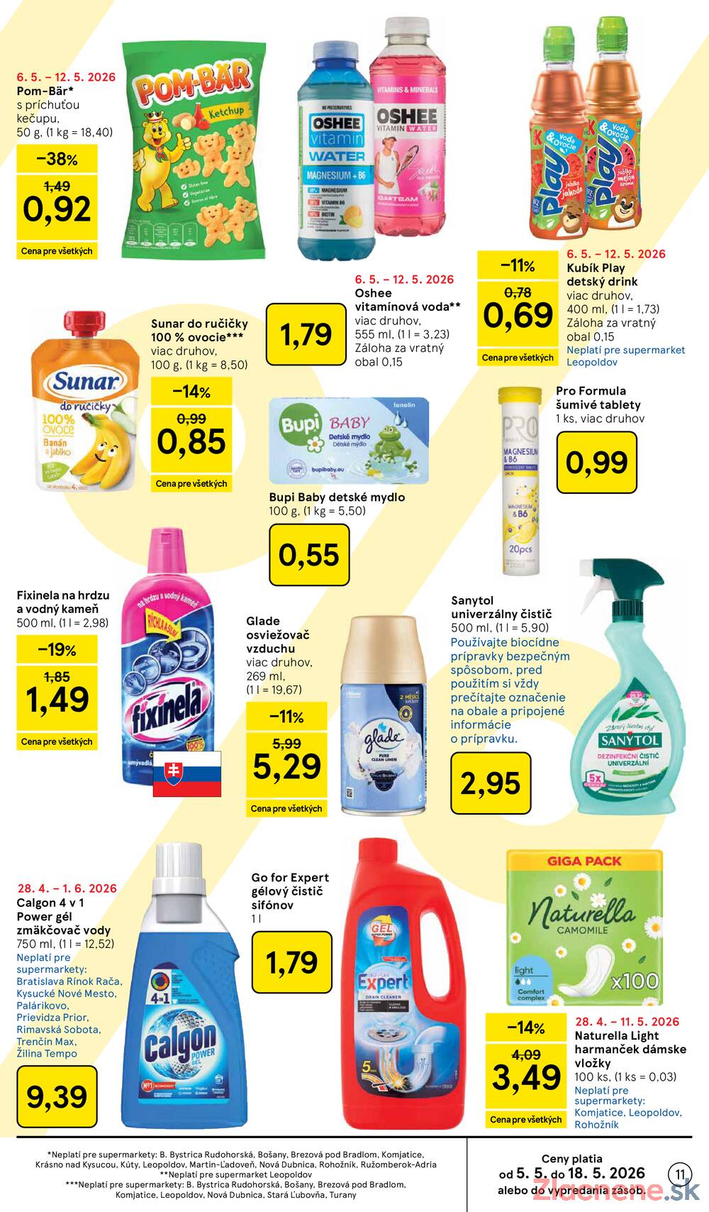 Tesco supermarkety od 6.5. do 12.5.2026