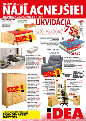 leták IDEA nábytok