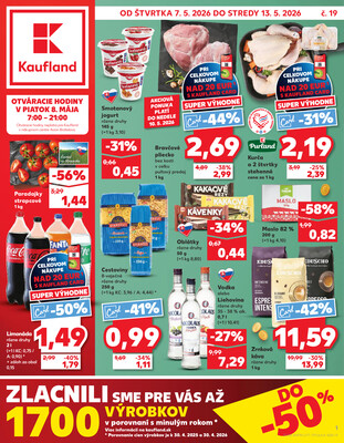 Leták Kaufland 7.5. - 13.5. - Kaufland Veľký Meder