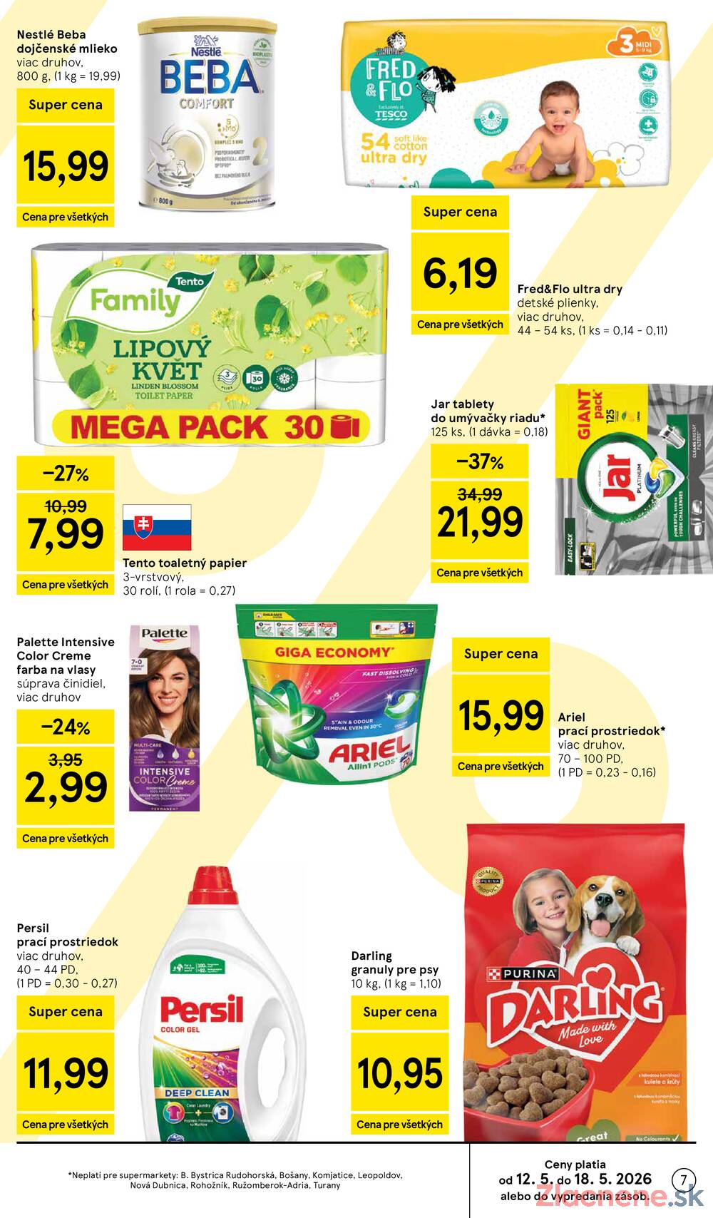 Leták Tesco - Tesco supermarkety od 13.5. do 19.5.2026 - strana 7 Leták Tesco - Tesco supermarkety od 13.5. do 19.5.2026 - strana 7