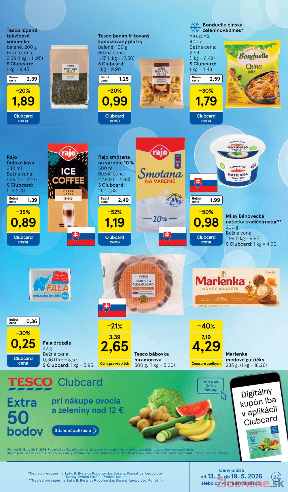 Leták Tesco - Tesco supermarkety od 13.5. do 19.5.2026 - strana 27 Leták Tesco - Tesco supermarkety od 13.5. do 19.5.2026 - strana 27