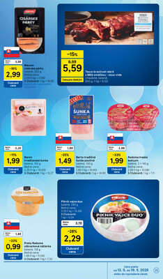 Tesco supermarkety od 13.5. do 19.5.2026