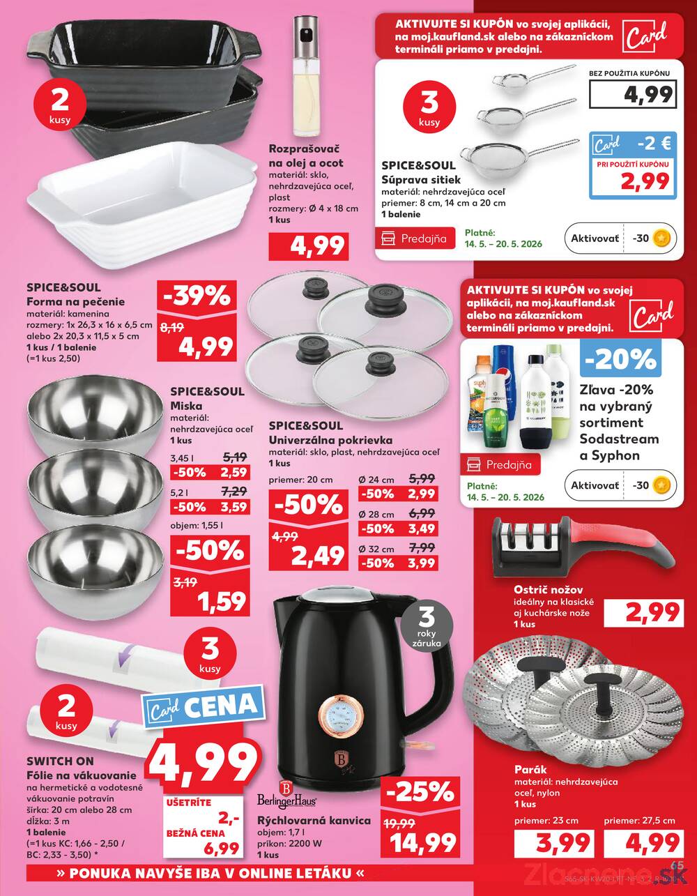 Leták Kaufland - Kaufland 14.5. - 20.5. - Kaufland Poprad - Jiřího Wolkera - strana 65