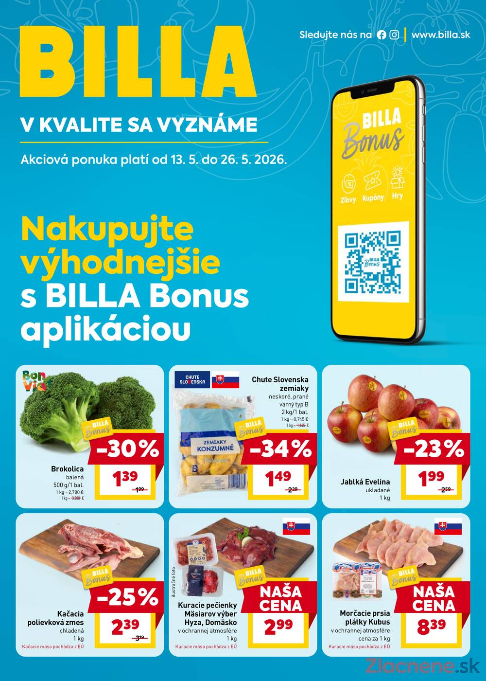 BILLA od 13.5. do 19.5.2026