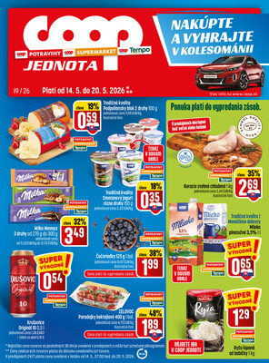 leták COOP Jednota Slovensko