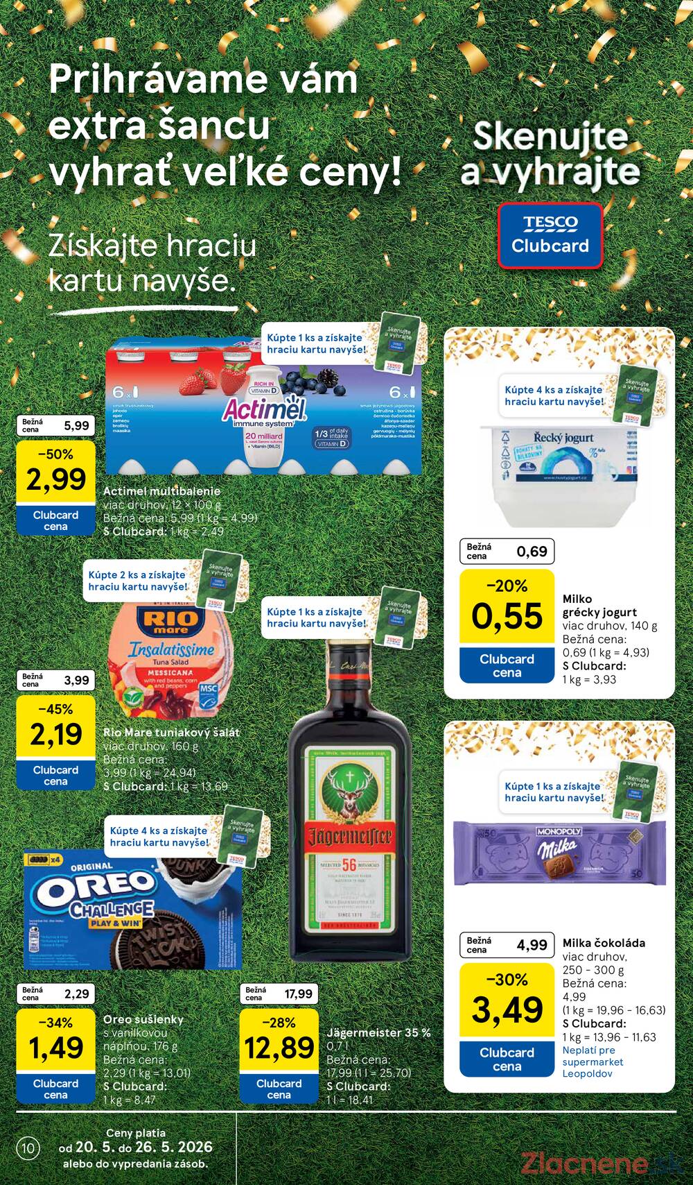 Tesco supermarkety od 20.5. do 26.5.2026