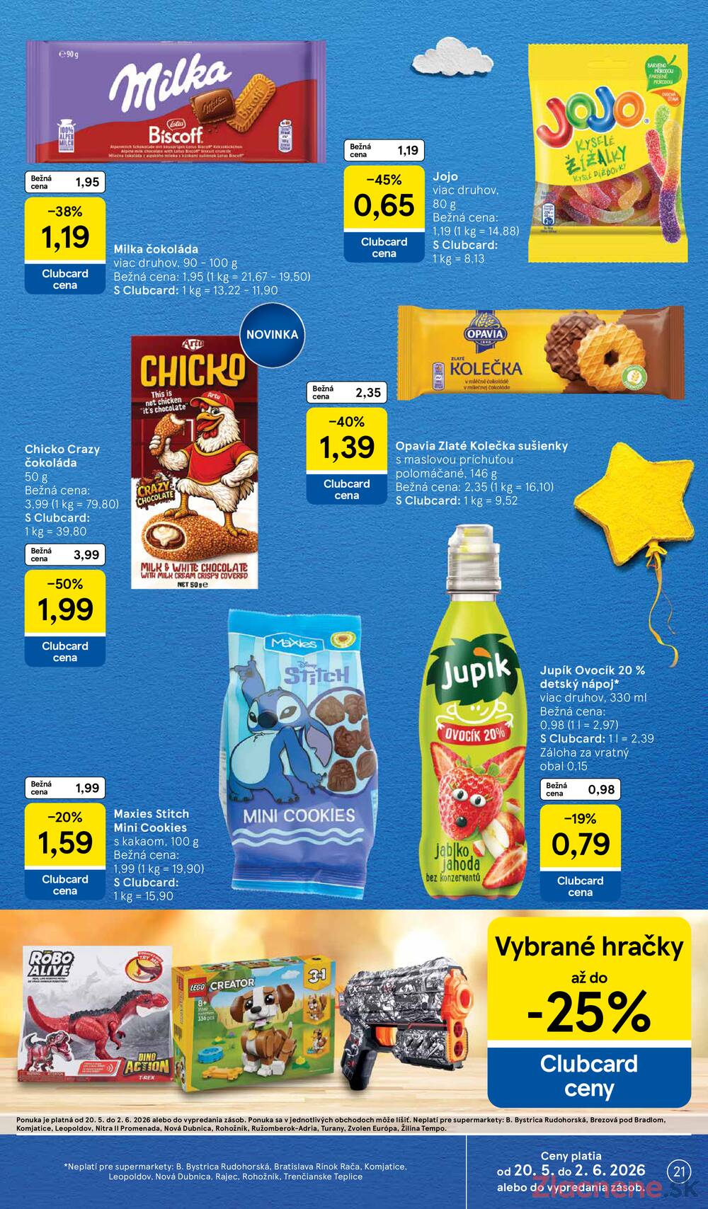 Tesco supermarkety od 20.5. do 26.5.2026