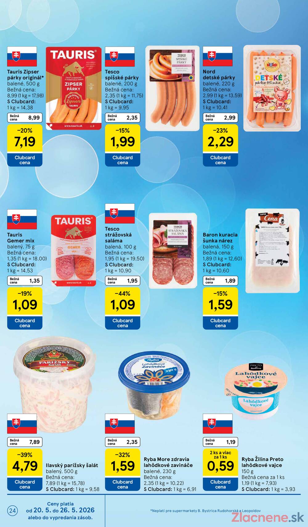 Tesco supermarkety od 20.5. do 26.5.2026
