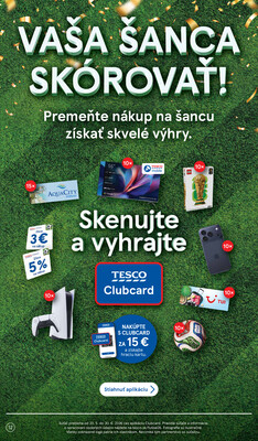 Tesco supermarkety od 20.5. do 26.5.2026