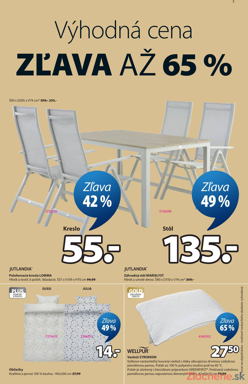 Leták Jysk - Jysk od 27.5. do 30.6.2026 - strana 3 Leták Jysk - Jysk od 27.5. do 30.6.2026 - strana 3