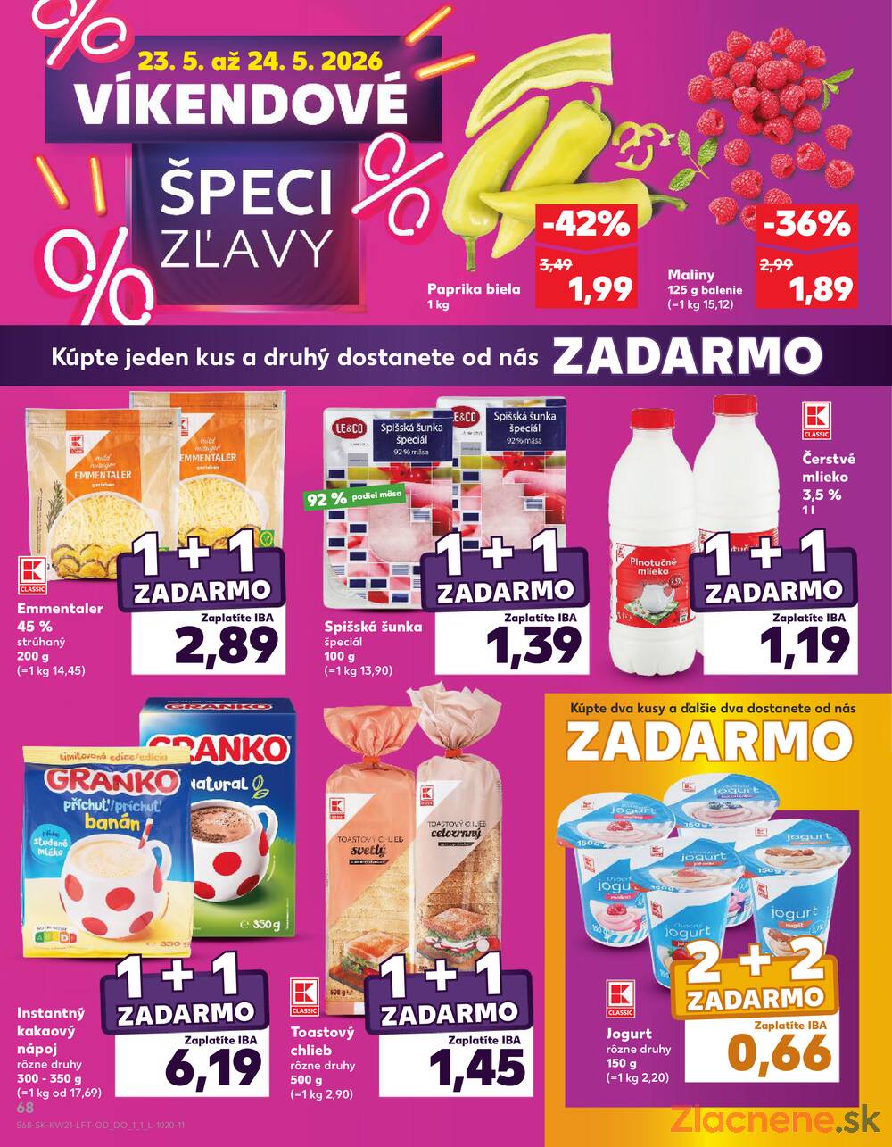 Leták Kaufland - Kaufland 21.5. - 27.5. - Kaufland Nitra - Čermáň - strana 68 Leták Kaufland - Kaufland 21.5. - 27.5. - Kaufland Nitra - Čermáň - strana 68