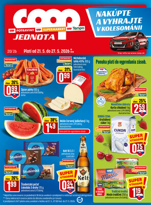 leták COOP Jednota Slovensko