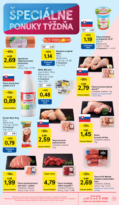 Tesco supermarkety od 27.5. do 2.6.2026