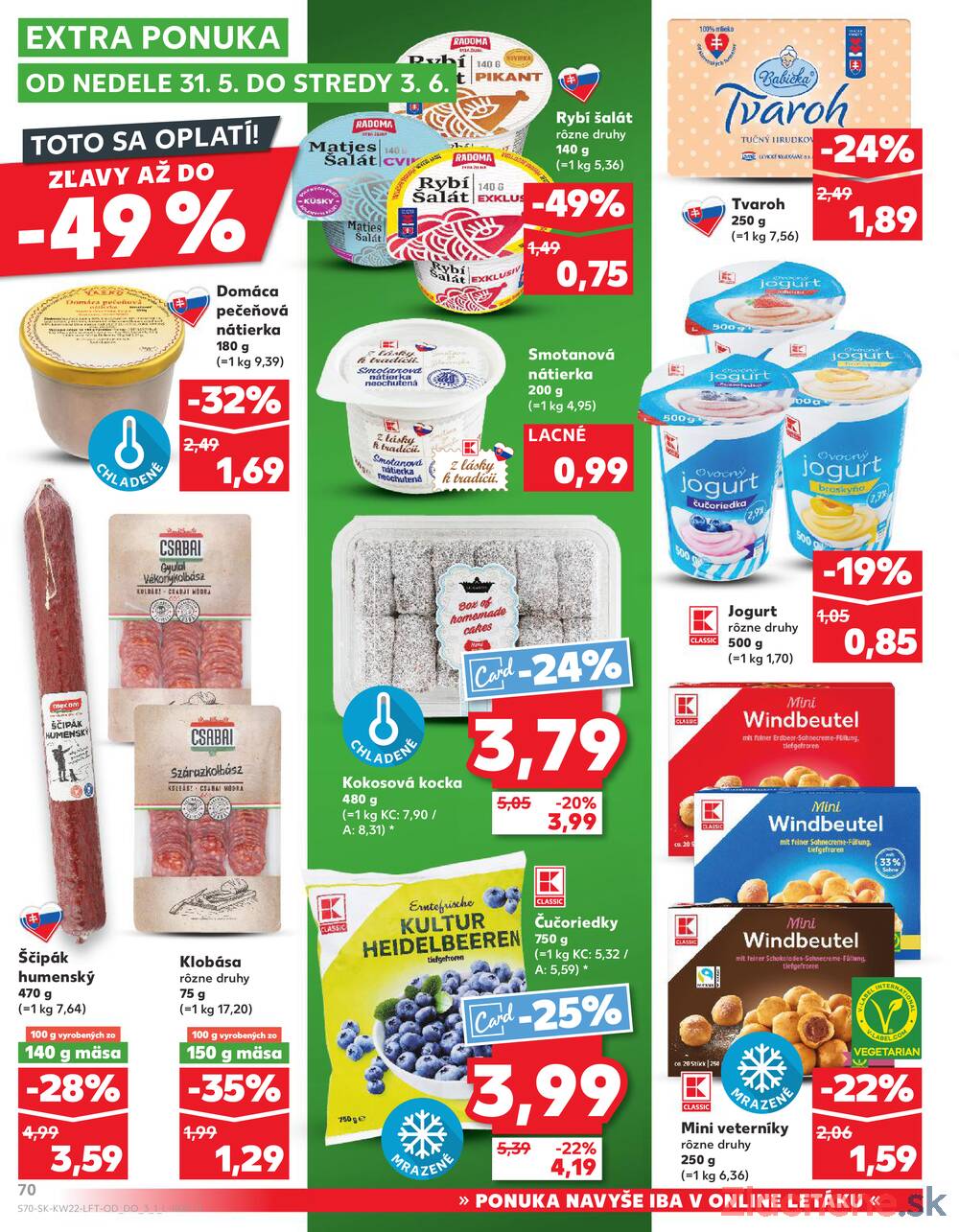 Leták Kaufland - Kaufland 28.5. - 3.6. - Kaufland Vranov nad Topľou - strana 70 Leták Kaufland - Kaufland 28.5. - 3.6. - Kaufland Vranov nad Topľou - strana 70