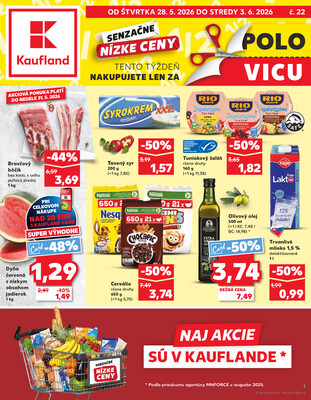 Leták Kaufland 28.5. - 3.6. - Kaufland Bratislava - Bory