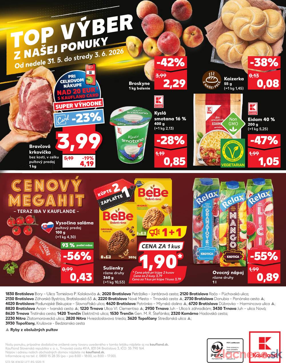 Kaufland 28.5. - 3.6. - Kaufland Bratislava - Avion (Ivanská cesta)