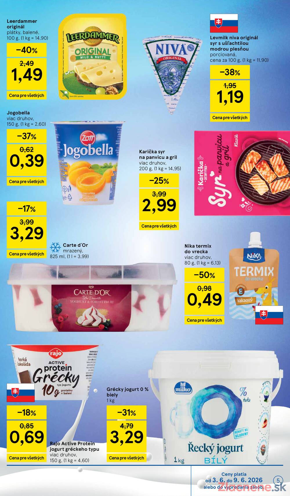 Tesco supermarkety od 3.6. do 9.6.2026