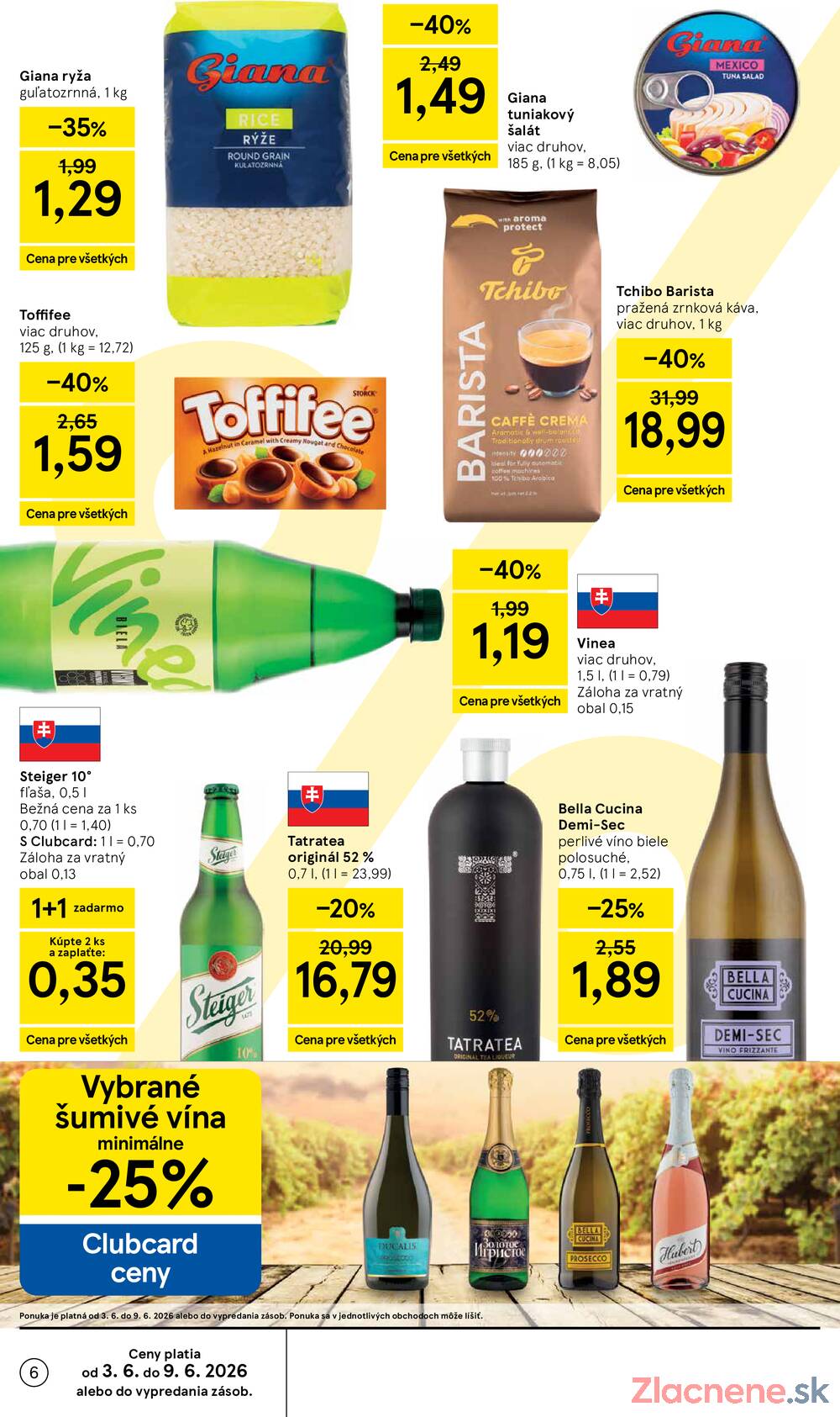 Tesco supermarkety od 3.6. do 9.6.2026