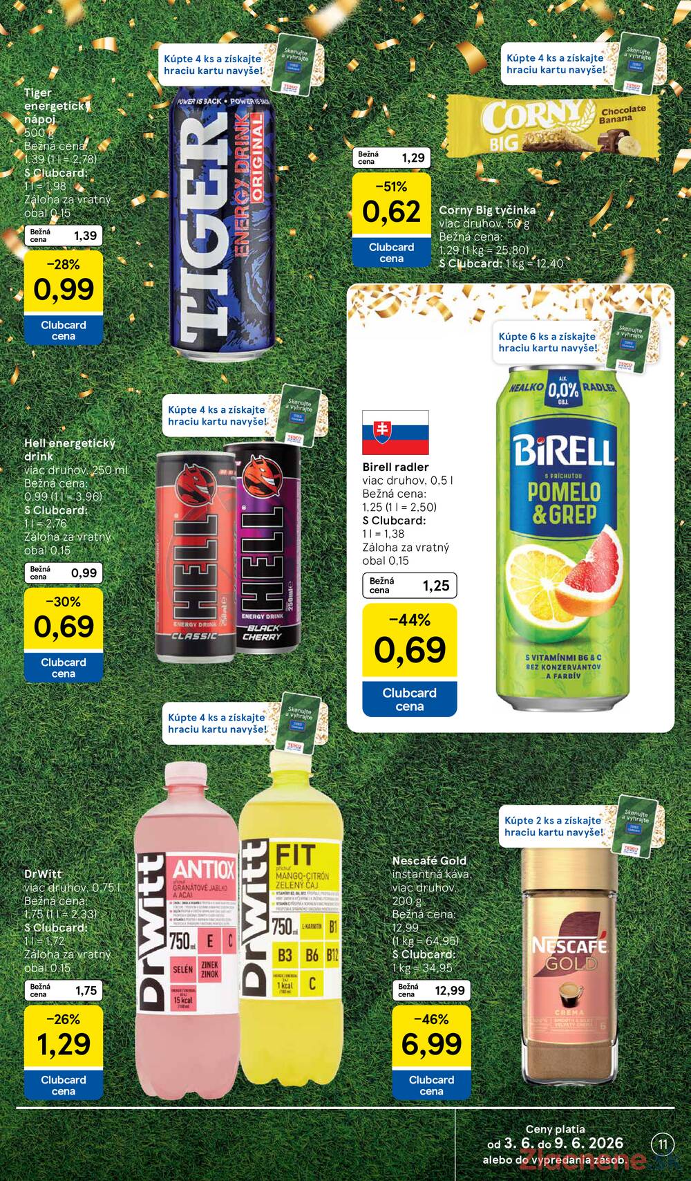 Tesco supermarkety od 3.6. do 9.6.2026